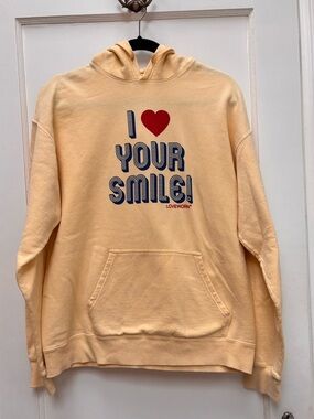 Loveworn Santa Barbara hoodie M “I ❤️ your smile”